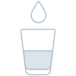 Icon of a glass of water
